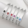 Bracelet Titanium Steel Curved Medical Logo Electroplating