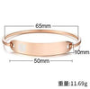 Bracelet Titanium Steel Curved Medical Logo Electroplating