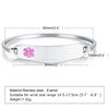 Bracelet Titanium Steel Curved Medical Logo Electroplating