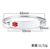 Bracelet Titanium Steel Curved Medical Logo Electroplating