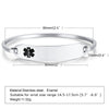 Bracelet Titanium Steel Curved Medical Logo Electroplating