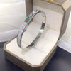 Bracelet Titanium Steel Electroplating Red Green