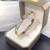Bracelet Titanium Steel Electroplating Red Green