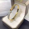 Bracelet Titanium Steel Electroplating Red Green