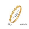 Bracelet Titanium Steel Fanshaped Electroplating Simple Luxury Design