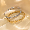 Bracelet Titanium Steel Fanshaped Electroplating Simple Luxury Design