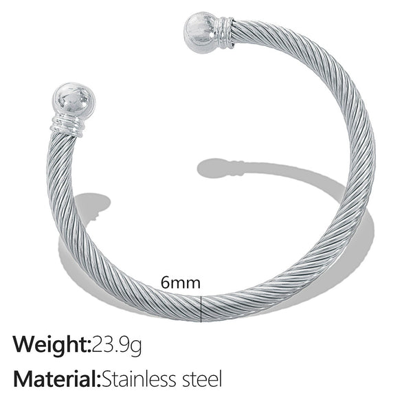 Bracelet 316L Stainless Steel Geometric Electroplated Highgrade
