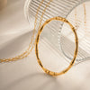 Bracelet Titanium Steel Geometric Electroplated