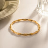 Bracelet Titanium Steel Geometric Electroplated