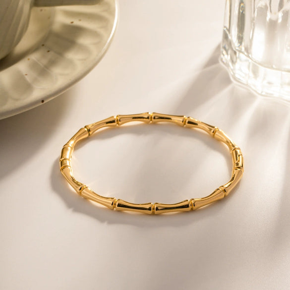 Bracelet Titanium Steel Geometric Electroplated