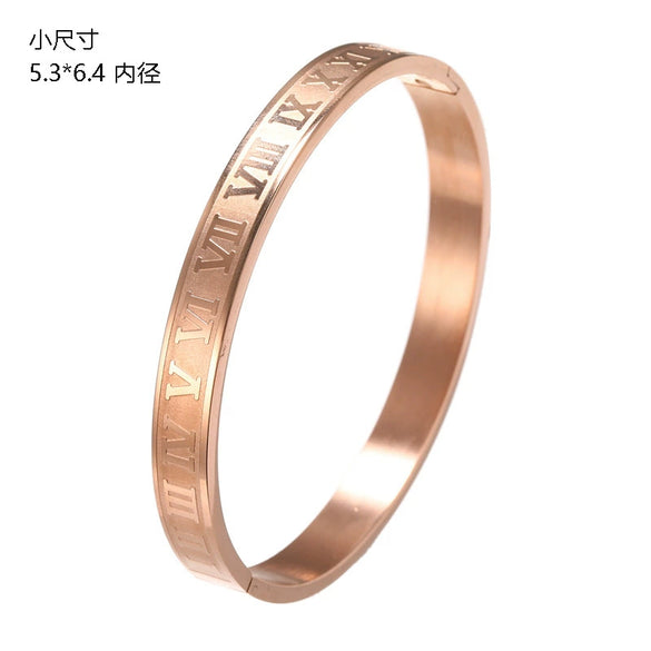 Bracelet Titanium Steel Geometric Electroplating Punk Hiphop Open Couple Men's