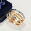 Bracelet Titanium Steel Geometric Electroplating Unisex