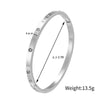 Bracelet Titanium Steel Geometric Electroplating Unisex