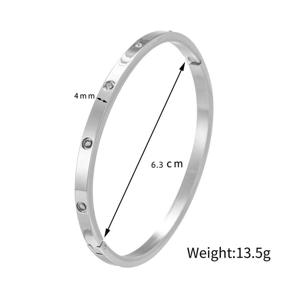 Bracelet Titanium Steel Geometric Electroplating Unisex