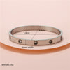 Bracelet Titanium Steel Geometric Electroplating Unisex