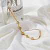 Bracelet Titanium Steel Geometric Electroplating Women's Fashion Cold Style Simple Niche Design Color Protection