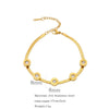 Bracelet Titanium Steel Geometric Electroplating Women's Fashion Cold Style Simple Niche Design Color Protection