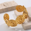Bracelet 316L Stainless Steel Geometric Exaggerated Design Electroplated