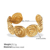 Bracelet 316L Stainless Steel Geometric Exaggerated Design Electroplated