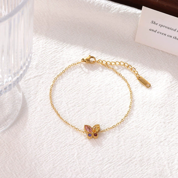 Bracelet Titanium Steel Geometric Light Luxury Animal Electroplating