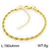 Bracelet Titanium Steel Geometric Pattern Handmade Round Bead Blade Chain Cuban Chain Style