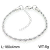 Bracelet Titanium Steel Geometric Pattern Handmade Round Bead Blade Chain Cuban Chain Style