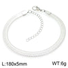 Bracelet Titanium Steel Geometric Pattern Handmade Round Bead Blade Chain Cuban Chain Style