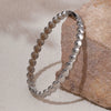 Bracelet Titanium Steel Geometric Polka Dot Buckle 18K Gold Electroplated