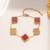 Bracelet Titanium Steel Geometric Real Gold Electroplating