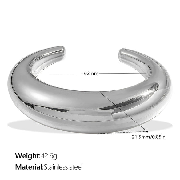 Bracelet 316L Stainless Steel Geometric Simple Electroplated Jewelry For Women