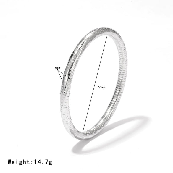 Bracelet Titanium Steel Geometric Simple Style Electroplated