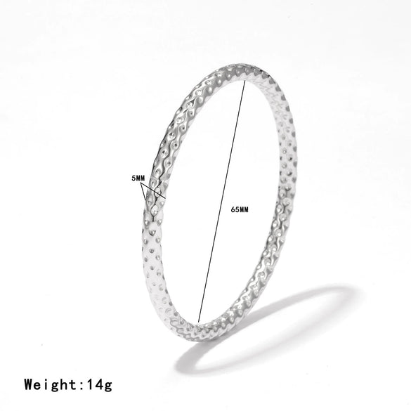 Bracelet Titanium Steel Geometric Simple Style Electroplated