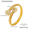 Bracelet 316L Stainless Steel Geometric Simple Style Electroplated