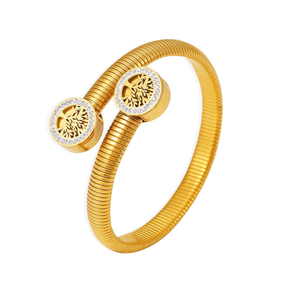 Bracelet 316L Stainless Steel Geometric Simple Style Electroplated
