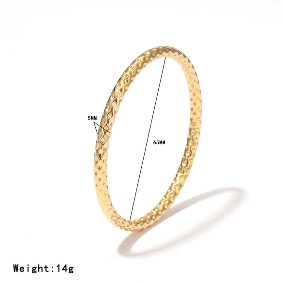 Bracelet Titanium Steel Geometric Simple Style Electroplated