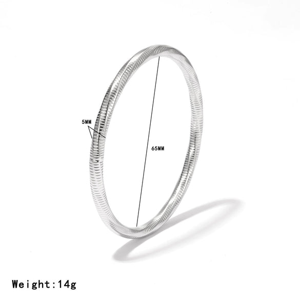Bracelet Titanium Steel Geometric Simple Style Electroplated