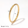 Bracelet Titanium Steel Geometric Simple Style Electroplated