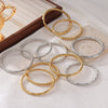 Bracelet Titanium Steel Geometric Simple Style Electroplated