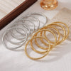 Bracelet Titanium Steel Geometric Simple Style Electroplated