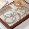 Bracelet Titanium Steel Geometric Simple Style Electroplated