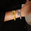 Bracelet 316L Stainless Steel Geometric Simple Style Electroplated
