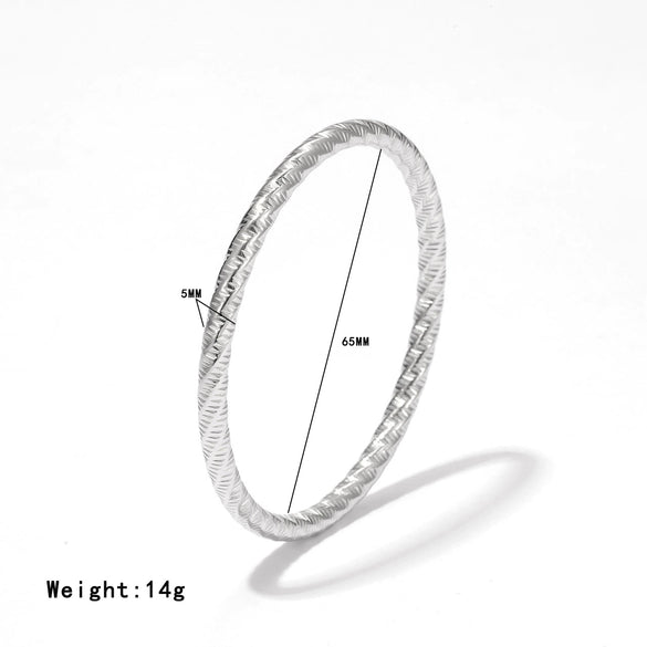 Bracelet Titanium Steel Geometric Simple Style Electroplated