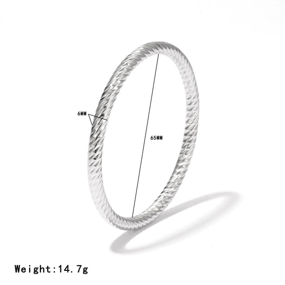 Bracelet Titanium Steel Geometric Simple Style Electroplated
