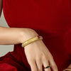 Bracelet 316L Stainless Steel Gold Plated Inlaid Zircon Electroplating