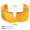 Bracelet 316L Stainless Steel Goldplated Cshaped Minimalist Geometric Electroplated