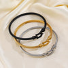 Bracelet Titanium Steel Horseshoe Buckle Lock Gold Plated Jewelry Fashion Simple