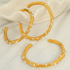 Bracelet 316L Stainless Steel Imitation Pearl Inlaid Electroplated Light Luxury Minimalist Irregular Opening