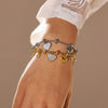 Bracelet 316L Stainless Steel 18K Gold Plated Love Heart Geometric Design Unisex