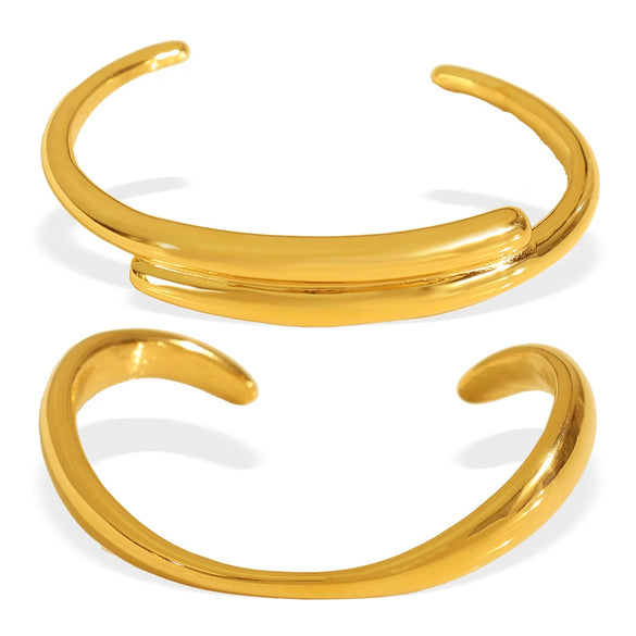 Bracelet 316L Stainless Steel Minimalist Geometric Electroplated For Women