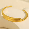 Bracelet 316L Stainless Steel Minimalist Geometric Electroplated For Women